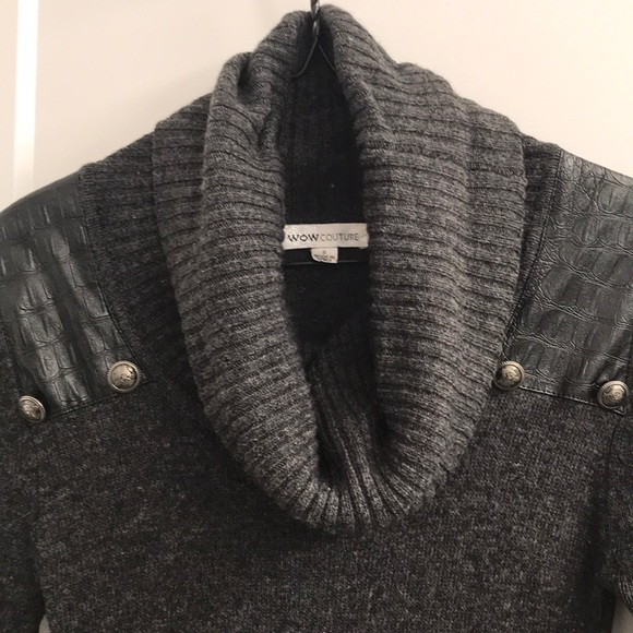 Cowl neck dress with detail buttons & pockets - Picture 2 of 4